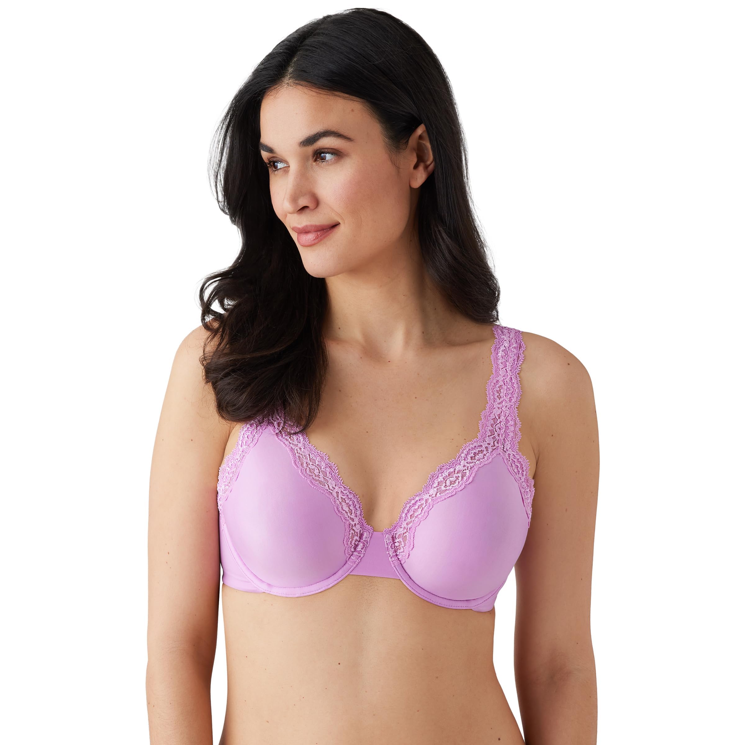 Wacoal Women’s Plus Size Softly Styled Full Figure Underwire Bra, Phalaenopsis, 40D