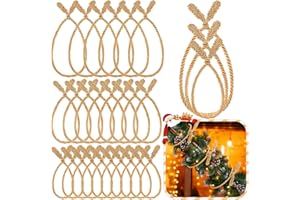 Zhengmy 24 Pcs Christmas Garland Ties Extra Long 30'' 25'' 20'' Gold Decorative Twist Tie for Banister Reusable Flexible Twist Tie for Garland Stairway Railing Home Xmas Holiday Decor