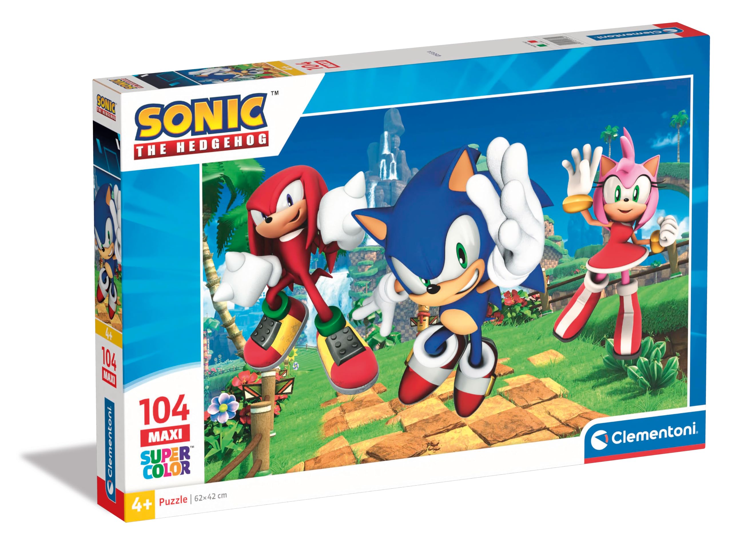 Clementoni 104 el. Maxi Super Kolor Sonic [PUZZLE]