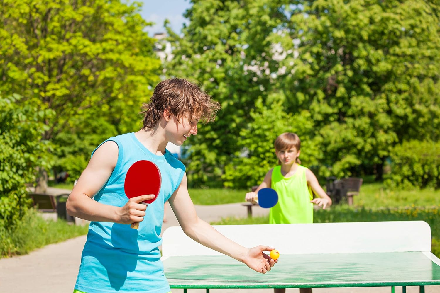 Play22 Ping Pong Paddle Set - 4 Table Tennis Paddles and 8 Ping Pong Balls and Portable Gift Case - Best Gift for Boys and Girls, Adults - Great for Indoor Or Outdoor Play – Speed, Control and Spin : Sports & Outdoors