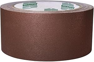BookGuard 2 Inch Premium Bookbinding Repair Cloth Tape, 15 Yard Roll, Brown