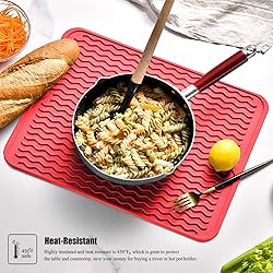 Silicone Dish Drying Mat, Non-Slip Easy Clean Sink