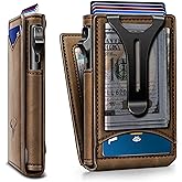 BULLIANT Men Wallet,Magnetic Metal Wallet Money Clip 9Cards Pop-up Access RFID Blocking