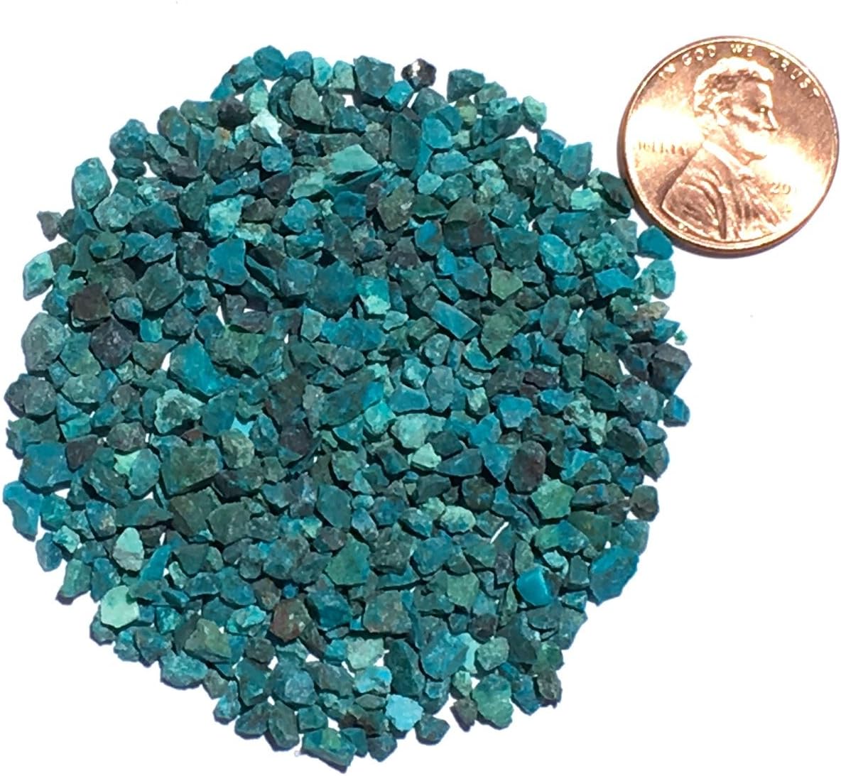 Natural Crushed Dark Chrysocolla for Stone Inlay, Coarse, 1/2 Ounce