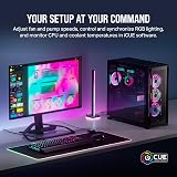 Corsair iCUE LINK QX120 RGB 120mm Magnetic Dome Fans Triple Starter Kit White view 8