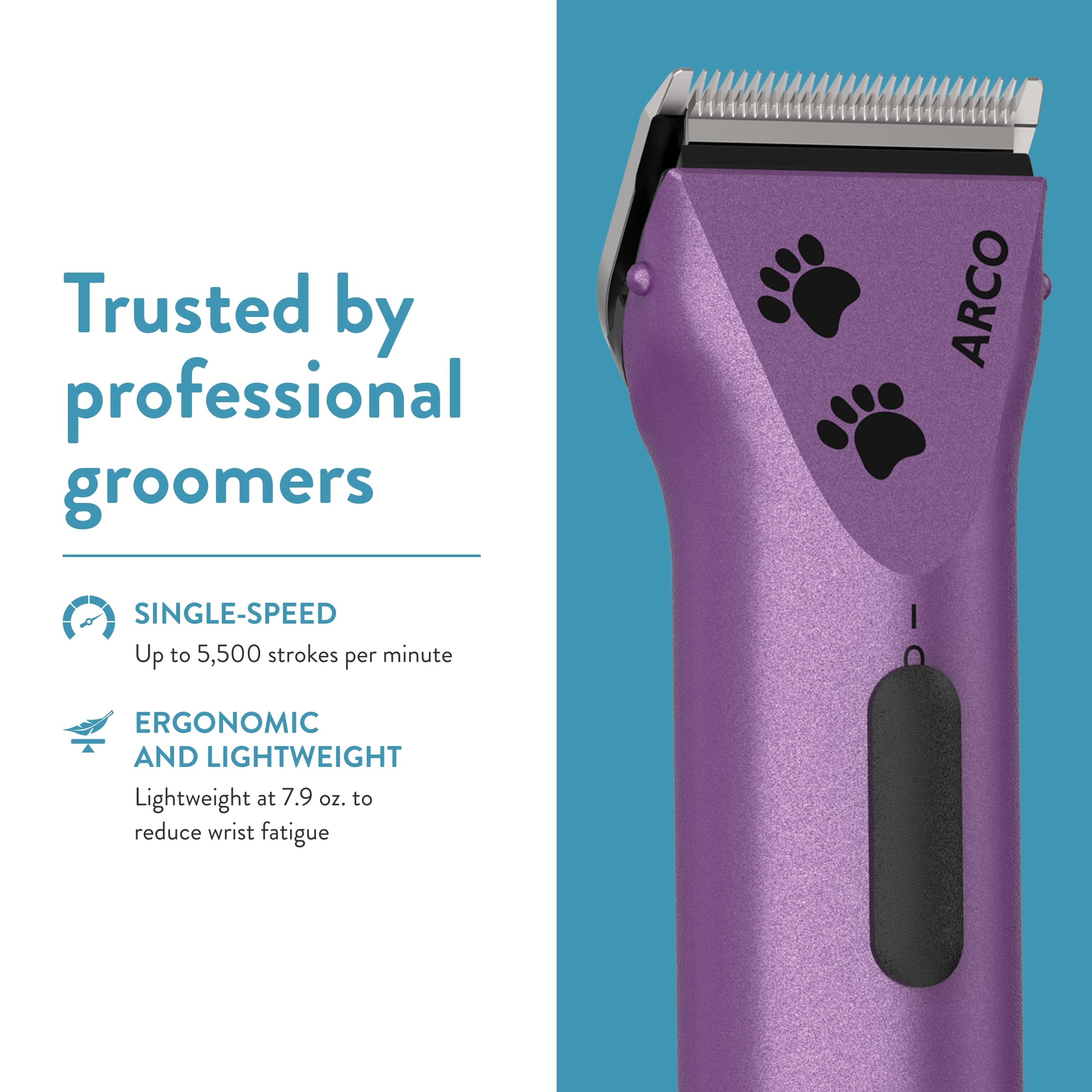 WAHL Professional Animal Arco Pet, Dog, Cat, And Horse Cordless Clipper