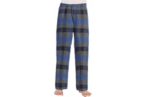Gioberti Boys Flannel Lounge Pajama Pants - Yarn Dye Brushed with Elastic Waist