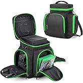 Trunab Console Carrying Case Compatible with Xbox Series X, Travel Bag with Multiple Storage Pockets for Xbox Controllers, Games, Cables, Portable Hard Disk and Other Accessories (Patent Design)