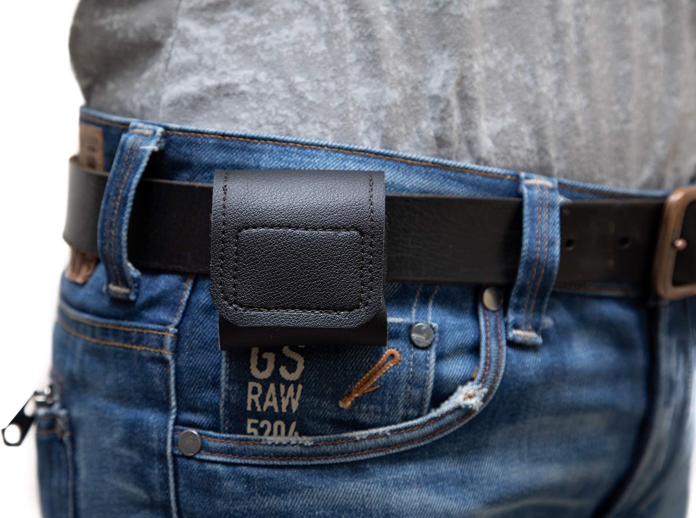 Handmade Belt Case Compatible with AirPod 1/2. Shock Resistant Earphones Pouch Headphones Charging Case Travel Solution.