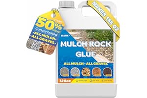 TTDMK Mulch Rock Glue, 127oz Pea Gravel Binder for Landscaping, Fast Drying Gravel Landscape Lock Adhesive for Outdoor, Garden, Yard, Non Toxic Mulch Stay Binder, Easy Hold Bark Binder Spray for Stone