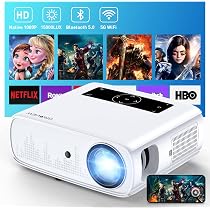 Amazon.com: GROVIEW Projector, 15000lux 490ANSI Native 1080P WiFi 