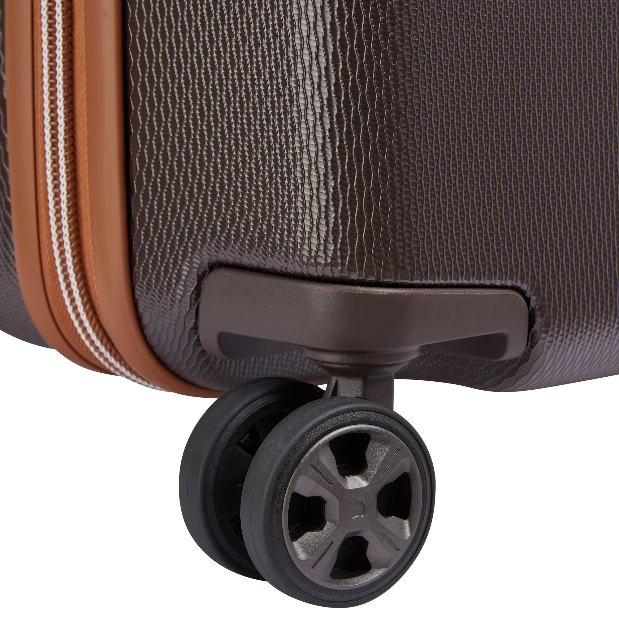 DELSEY PARIS Chatelet Air 2.0 Hardside Luggage with Spinner Wheels, Chocolate Brown, Checked-Large 28 Inch