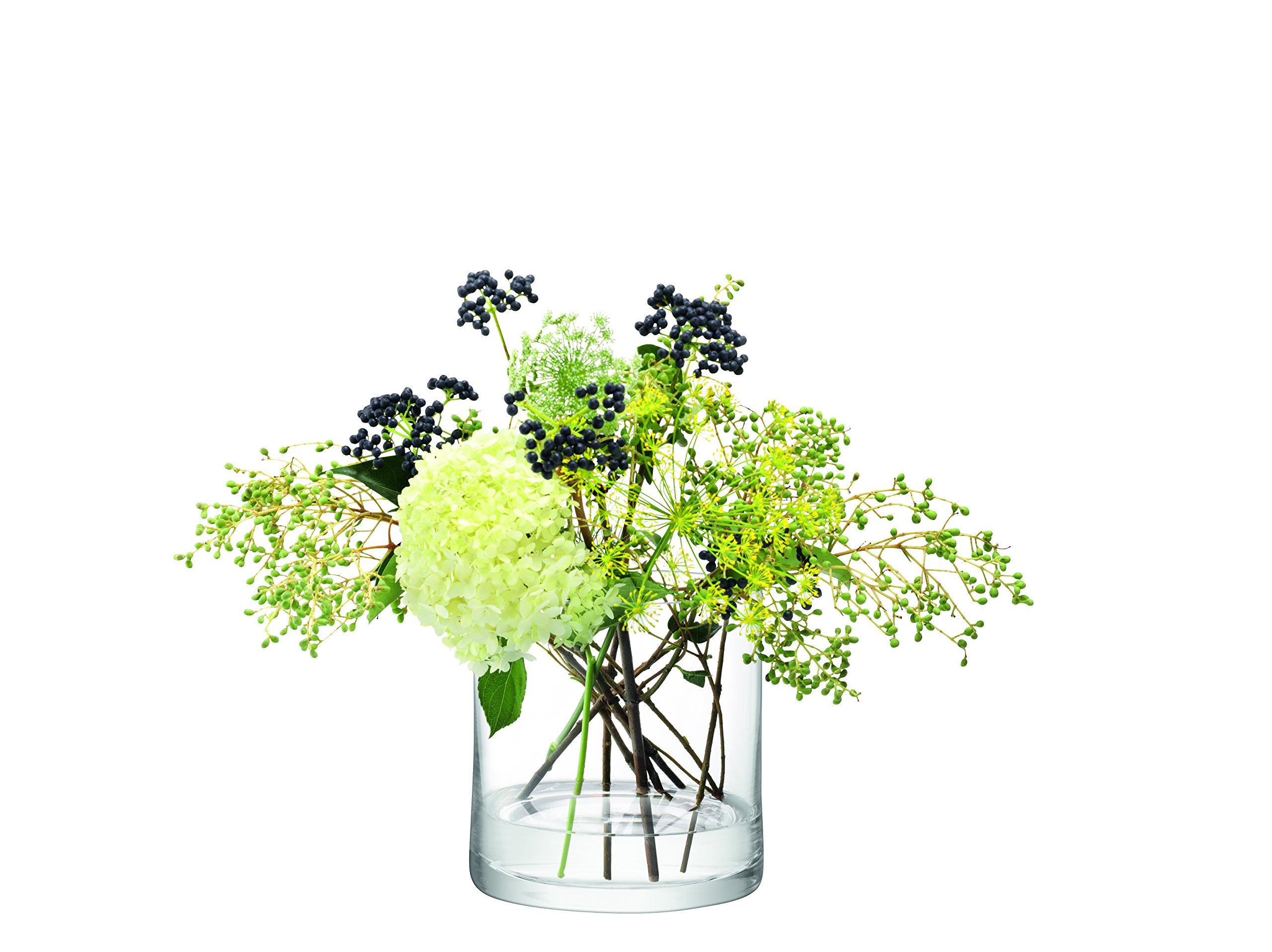 LSA International Column Vase/Candleholder H17 x Ø17cm Clear| 1 Unit | Mouthblown & Handmade Glass | CO20