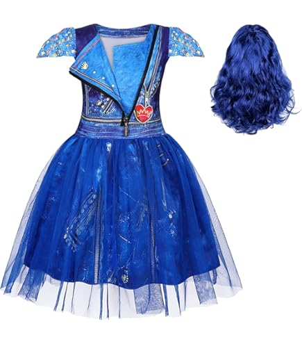 evie descendants costume blue dress Evie Dress, Descendants 2 Costume – EasyCosplayCostumes main image 1