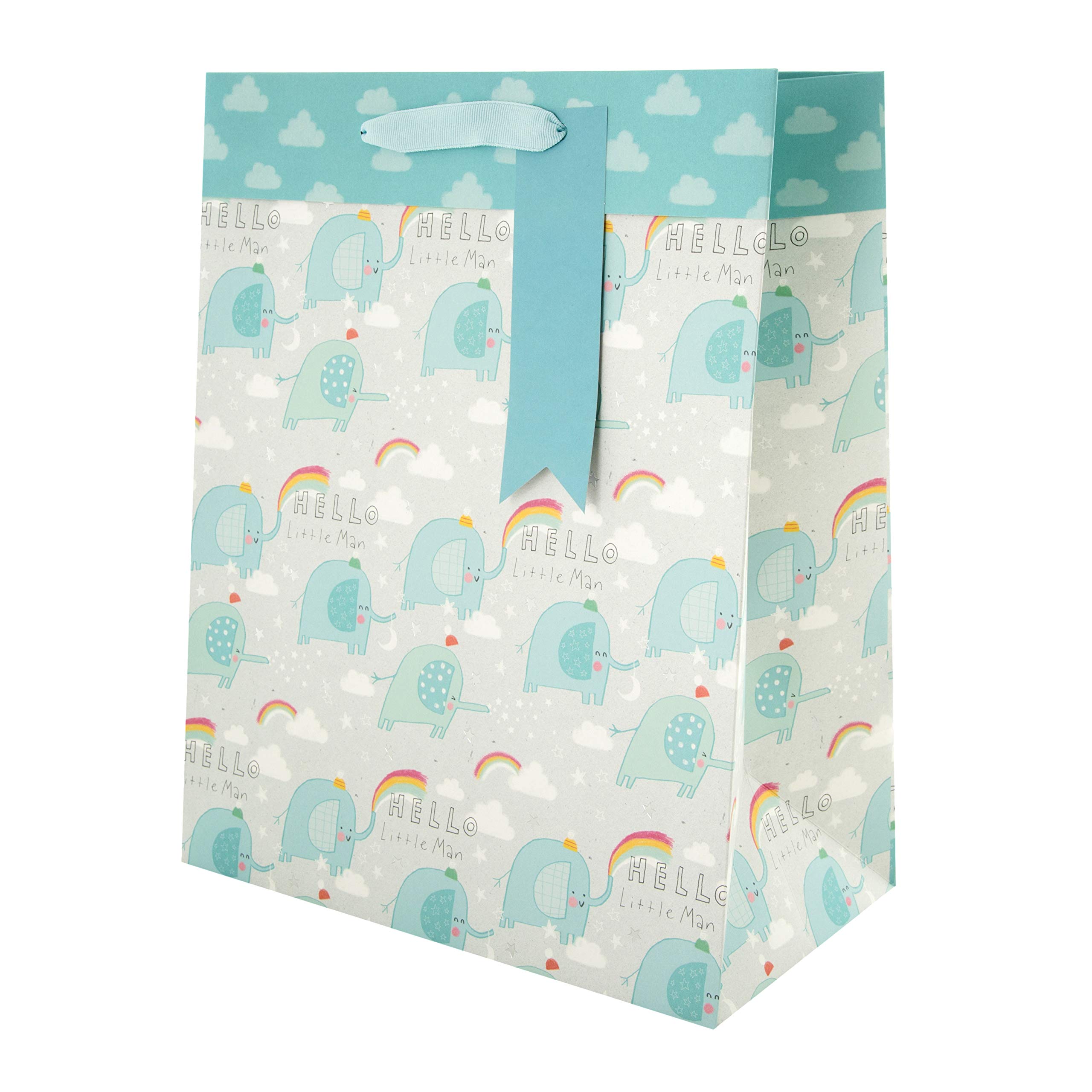 Hallmark New Baby Boy Large Gift Bag - Cute Elephant Design