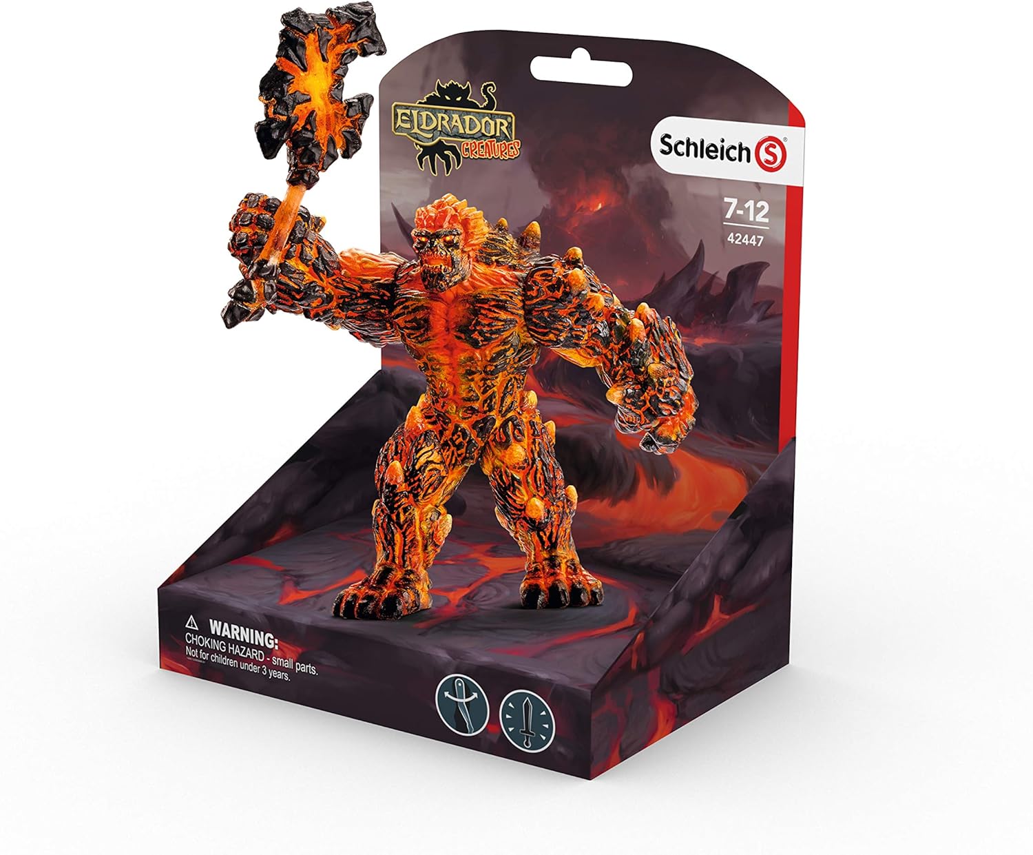 Schleich Eldrador Creatures Figurine Golem de Lave avec Arme, 42447
