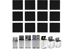 GOLDENPASINEE Trash Can Odor Absorber Filter for Simpli Magic | 12 Pack Trash Can Deodorizer | Carbon Odor Absorber for Garbage Can Deodorizer Outdoor Indoor | Fit EKO Trash Cans