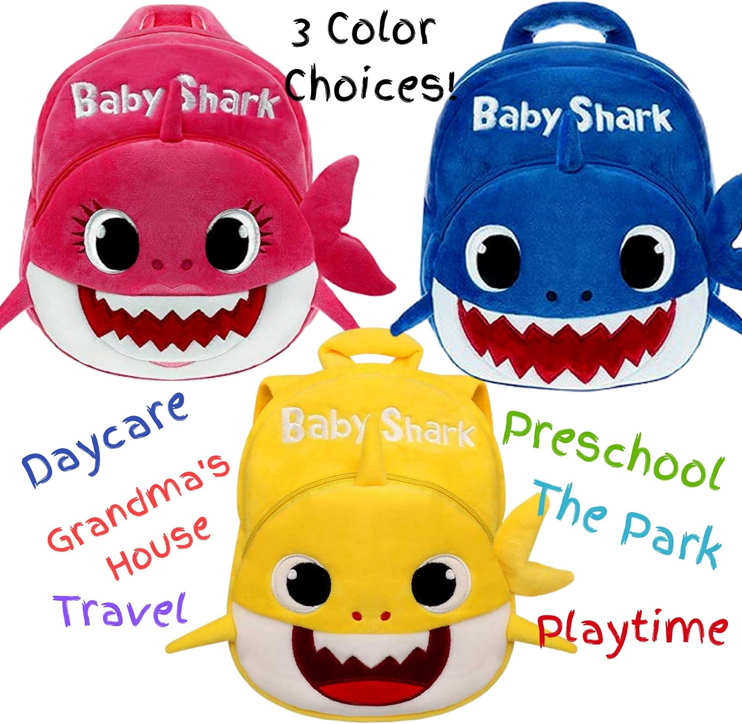 baby shark plush backpack