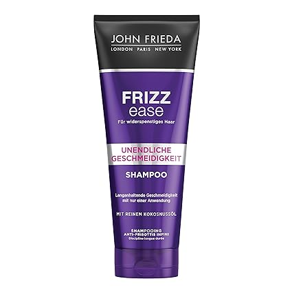 John Frieda Frizz Ease Unendliche Geschmeidigkeit Shampoo - 2er Pack (2x 250 ml) - mit reinem Kokosnuss-Öl - reinigt sanft da