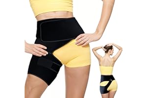 Astorn Ortho-Wrap Hip Brace for Sciatica Pain Relief - Unisex Support Brace with Breathable Material, Anti-Slip Design, and Universal Fit - Comfortable Hip Support for Right Leg - Medium