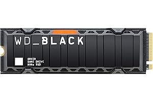 WESTERN DIGITAL WD_BLACK 1TB SN850 NVMe Internal Gaming SSD Solid State Drive with Heatsink - Works with PlayStation 5, Gen4 PCIe, M.2 2280, Up to 7,000 MB/s - WDS100T1XHE