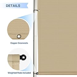 E&K Sunrise 3'Wx29'L Outdoor Shade Canopy Cover