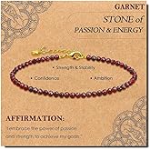 72ore Garnet Bracelet for Women Red Garnet Stone Beads Crystal Jewelry Natural Gemstone Bracelets Elegant Gift Accessories