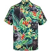 MIKENKO Funny Mens Hawaiian Shirts Short Sleeve Button Up Beach Summer Button Down Hawaiian Shirt for Men Big and Tall