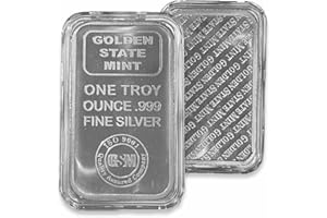 Generic 1 oz golden state gsm silver bar