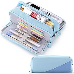 CICIMELON Big Capacity Pencil Case 3 Compartments