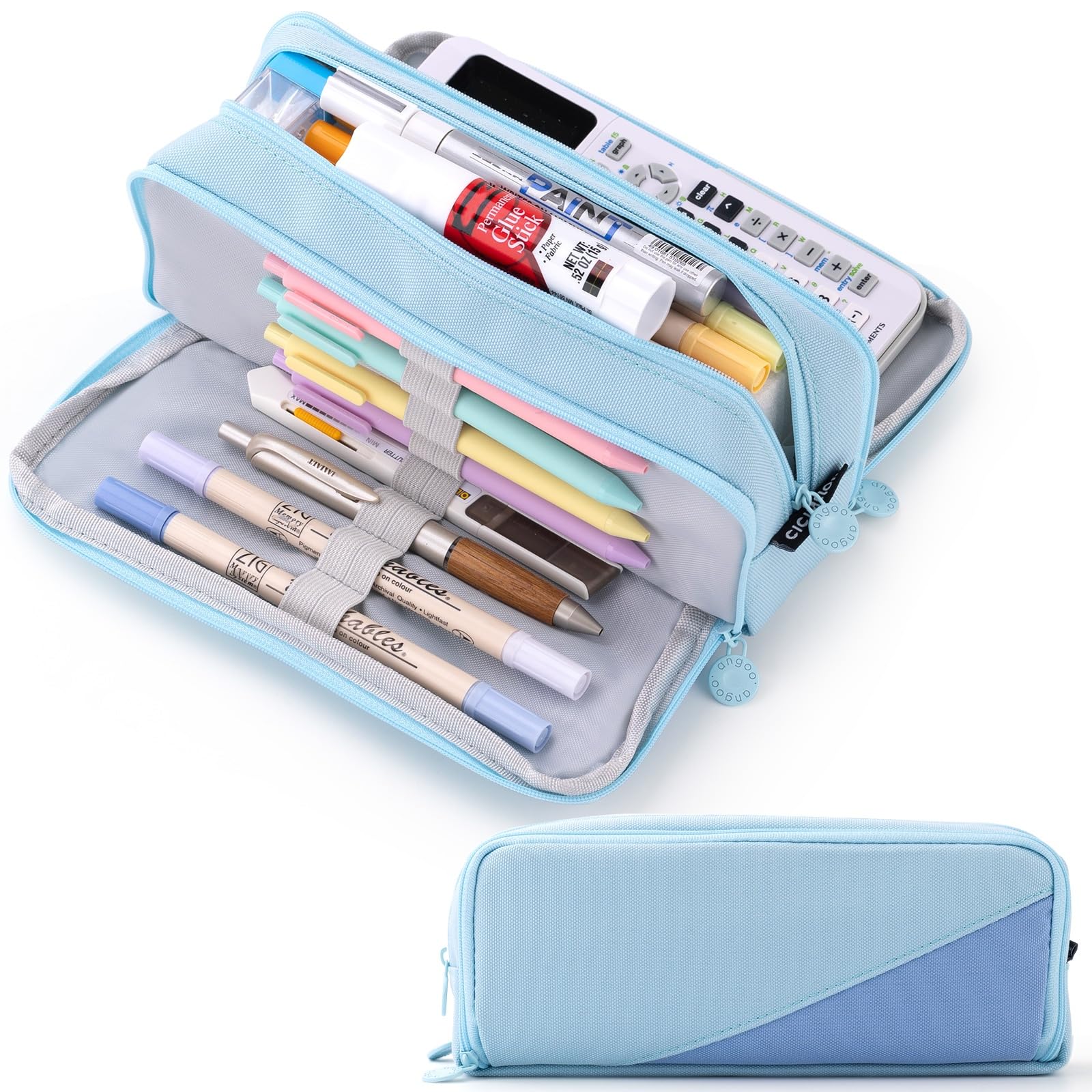 CICIMELON Big Capacity Pencil Case 3 Compartments