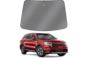 Mixsuper Liner Windshield Sun Shade for Kia Sorento 2021-2026 Windshield Sunshades for Sorento Accessories Front Window Sun Shades Cover Foldable Sun Visor Keep Cool Block UV Heat