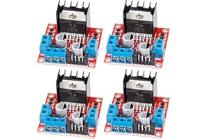 JTAREA L298N H Bridge Stepper Motor Driver Module DC Motors Drivers Dual H-Bridge for Arduino Smart Car Power UNO MEGA R3 Mega2560 (Pack of 4pcs)