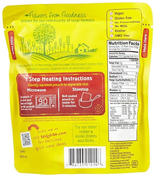 TASTY BITE JASMINE RICE – 8.8 OZ3