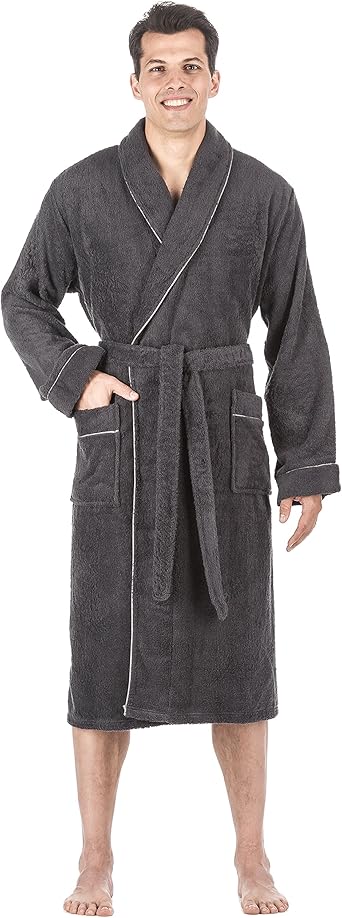 mens cotton bathrobe amazon