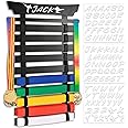 Winartton 10 Belts Karate Belt Display Rack with Stickers, Taekwondo Belt Display Holder, Martial Arts Belt Display, No Assembly Required, BJJ Hanging Holder for Kids and Adult