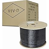 VIVO Black 500ft Bulk Cat6, Full Copper Ethernet Cable, 23 AWG, Cat-6 Wire, Waterproof, Outdoor, Direct Burial CABLE-V014