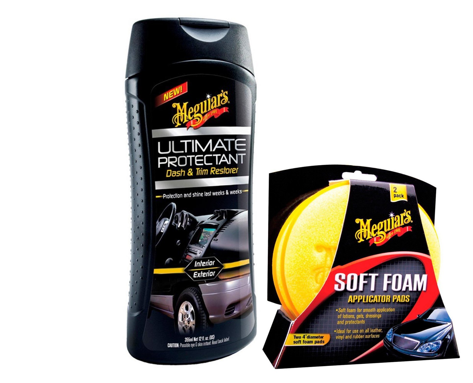Meguiar's Ultimate Protectant Dash and Trim Restorer with Soft Foam Applicator Pad