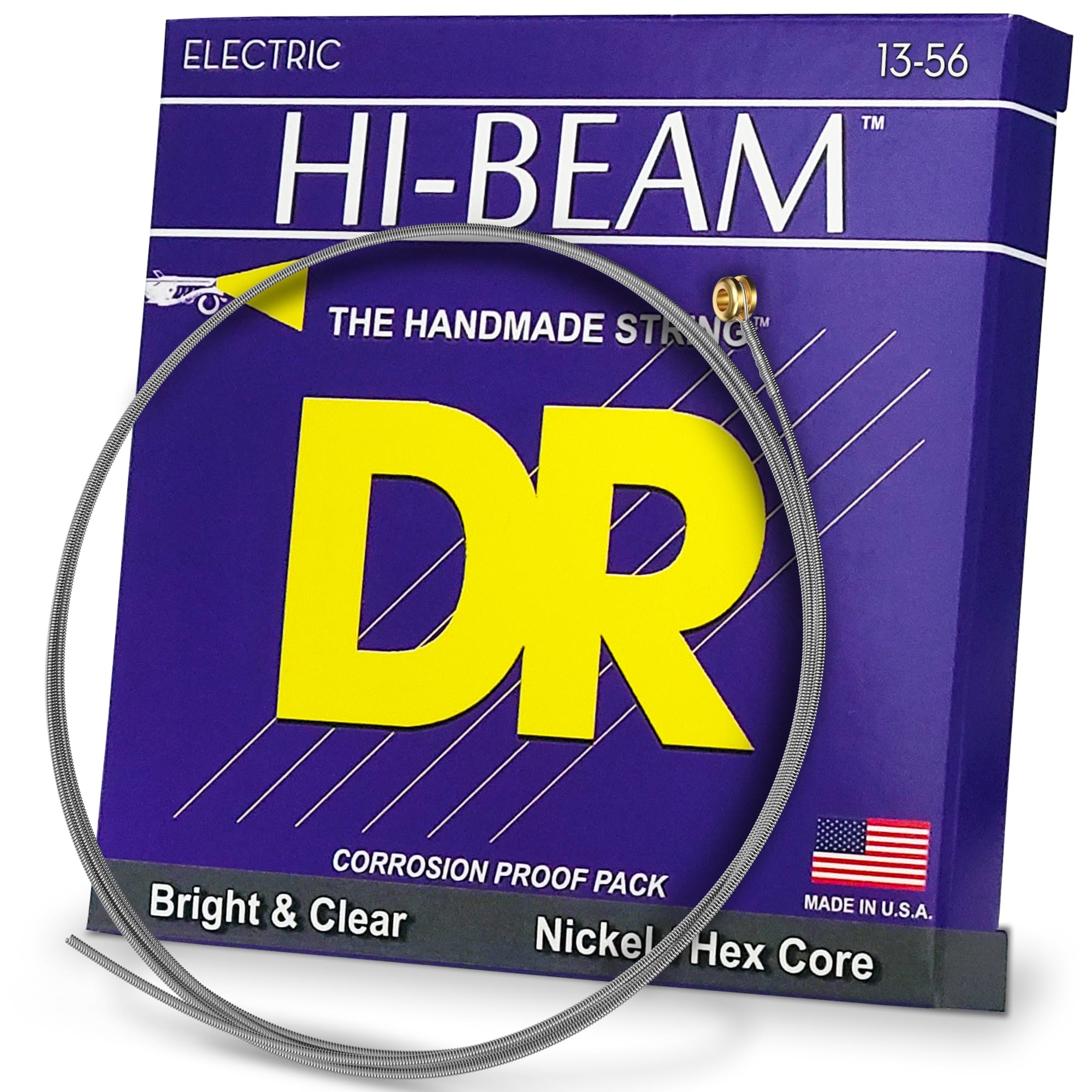 DR Strings MEHR13 13-56 Mega Heavy Set Handmade Hi-Beam Coated Electric Strings