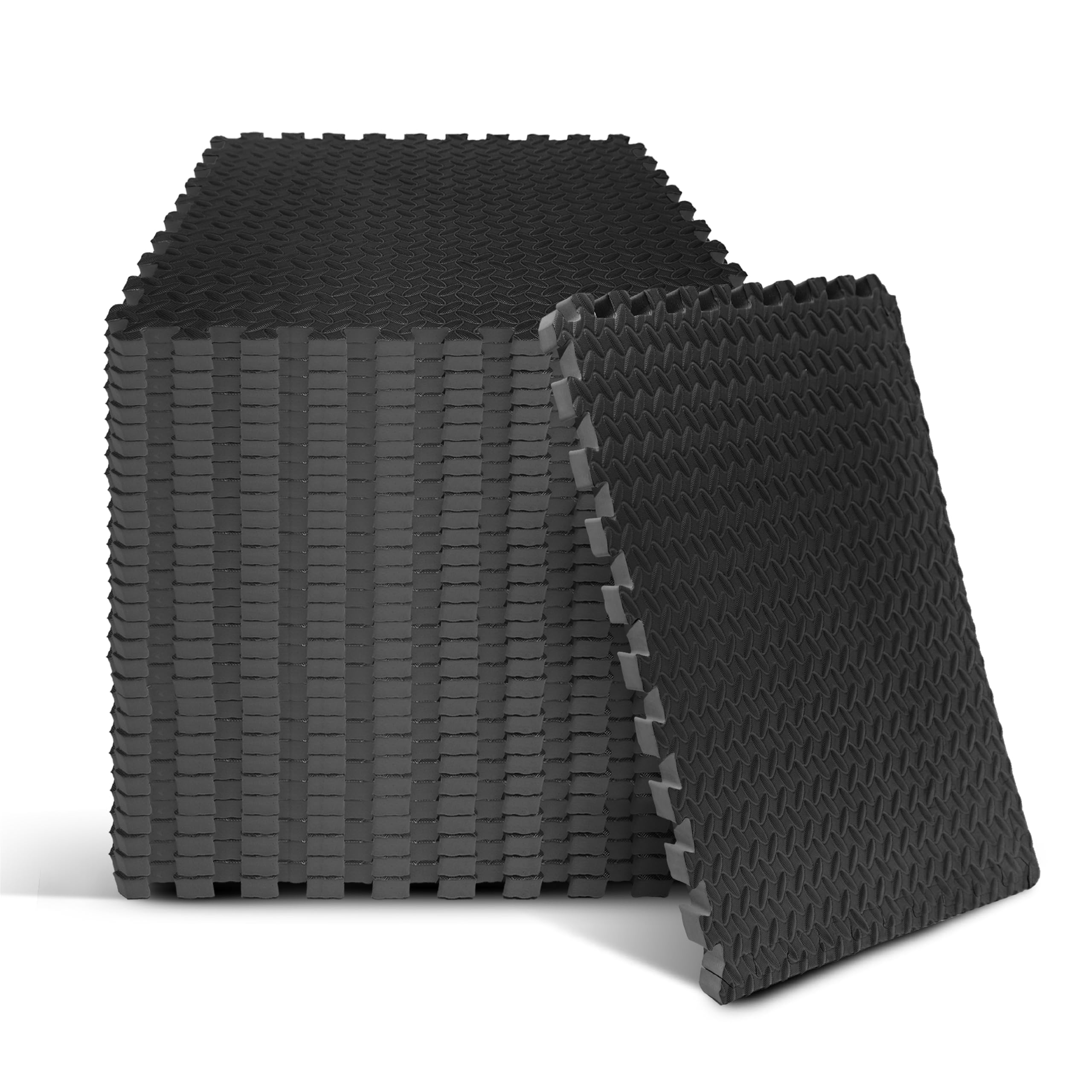Foam - EVA Foam Interlocking Mats - Black - 3/4" Thick, 120 Square Feet Image