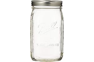 Jarden Ball Quart (32oz) Mason Jar Wide Mouth 12-pack, Clear
