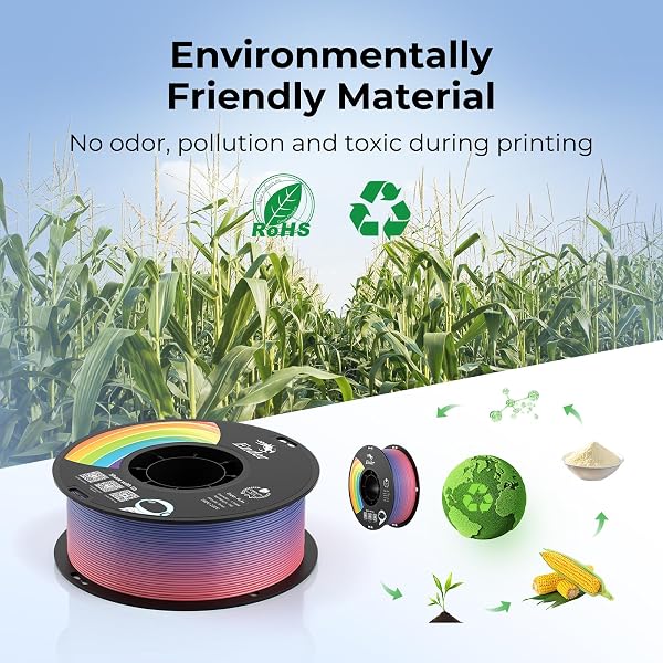 CREALITY 3D PRINTER FILAMENT, PLA FILAMENT 1.75MM BUNDLE FOR 3D PRINTING, ENDER PLA FILAMENT 3D PRINTERS, NO-TANGLING, STRONG BONDING & OVERHANG PERFORMANCE, ACCURACY +/- 0.02MM (GREY & GREY 2-PACK)