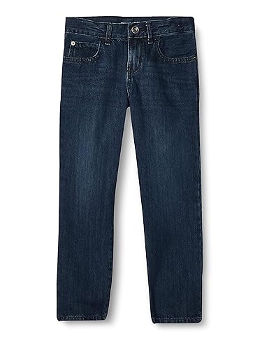 The Children's Place boys Basic Straight Leg Jeans, Deep Blue Wash