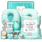 LUCOTIYA Birthday Gifts for Women Self Care Gifts Get Well Soon Gifts,Ocean Relaxing Spa Gift Basket Care Package with Blanket, Idea Thinking of You Gifts for Mom Her Best Friends Sister Wife