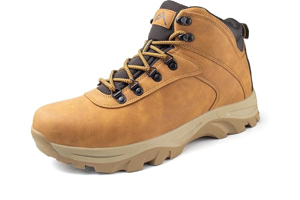 CC-Los Mens Waterproof Hiking & Walking Boots Non-Slip Soft Toe All-Terrain | Upgraded Better Fit, Waterproof Keeps Feet Dry,