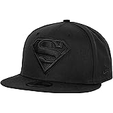 New Era Superman Logo Black on Black 59Fifty Fitted Hat