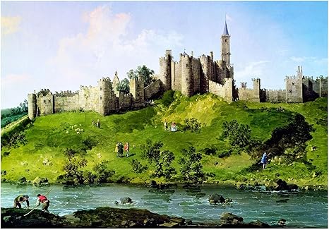 Amazon Com The Art Stop Painting Canaletto Alnwick Castle Northumberland Uk Print F12x40 Posters Prints