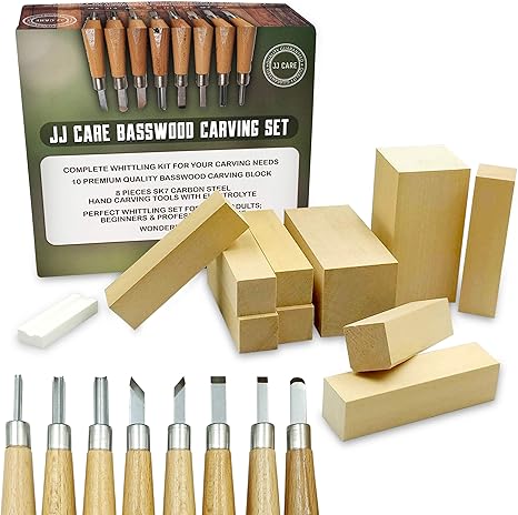 Amazon.com: JJ CARE Wood Carving Kit 