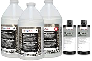Light Gray | Floor Epoxy Resin for Garages, Basements, Warehouses, Retail Stores and More | Highly Durable | Resistant to Scr