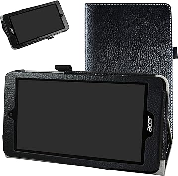 Amazon Com Acer B1 780 Funda Mama Mouth Pu Piel Folio 2 Folding Funcion Atril Tarjetero Soporte Para Lapiz Tactil 7 Acer Iconia One 7 B1 780 Android Tablet Negro Computers Accessories